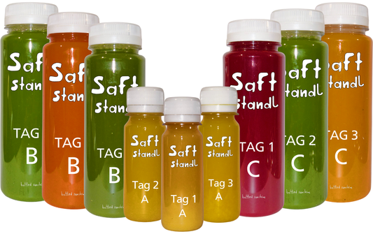 3-tägige Saftkur mit 21 frischen Säften